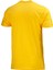 Erkek Bisiklet Yaka Standart Fit Kabartma Göğüs Baskılı Sarı T-Shirt 4
