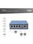 4 Port Gigabit Ağ Anahtarı, Endüstriyel, Yönetilmeyen, 1 RJ45 Uplink 2