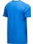 Erkek Bisiklet Yaka Standart Fit Göğüs Baskılı Indigo T-Shirt 4