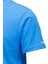 Erkek Bisiklet Yaka Standart Fit Göğüs Baskılı Indigo T-Shirt 3