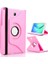 Samsung Galaxy Tab A 10.1 2016 P580 Kılıf Kapaklı Standlı 360 Dönerli Standlı Kapak Dn2 Pembe 1