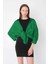Kadın Benetton Yeşil Omuzu Düşük Oversize Gömlek 3