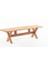 Focus 160X45 Iroko Ahşap Bank Mutfak Salon Bank Ağaç Sandalye 1