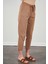 Kadın Camel Paça Pis Dikişli Gabardin Pantolon 5