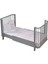 Meltem Smart Bambino Büyüyen Beşik 80X130 cm Karyola 80X180 cm (Gri-Pembe) 5