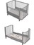 Meltem Smart Bambino Büyüyen Beşik 80X130 cm Karyola 80X180 cm (Gri-Pembe) 7