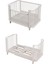 Meltem Smart Bambino Büyüyen Beşik 80X130 cm Karyola 80X180 cm (Beyaz-Pembe) 5