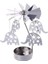 Gümüş 04 Stili Noel Noel Baba Kardan Adam Geyik Döner G Carousel Döner Tealight Mumluk Standı Tea Light Ev Dekorasyonu (Yurt Dışından) 1