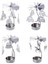 Gümüş 04 Stili Noel Noel Baba Kardan Adam Geyik Döner G Carousel Döner Tealight Mumluk Standı Tea Light Ev Dekorasyonu (Yurt Dışından) 3