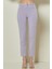 Dar Paça Lila Pamuklu Pantolon 3