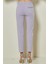 Dar Paça Lila Pamuklu Pantolon 4