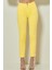 Dar Paça Sarı Pamuklu Pantolon 3