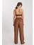 Beli Etnik Desenli Pileli Pantolon 5