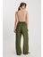 Beli Etnik Desenli Pileli Pantolon 4