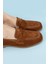 Monk Kadın Süet Taba Loafer Ayakkabı 5