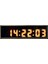 Sanec Saniyeli Dijital LED Duvar ve Masa Saat Derece ve Nem - Sarı (Kasa Ölçüsü: 7X26 Cm) 2