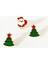 Yılbaşı Christmas Noel Baba Yüzük ve Çam Ağacı Küpe Seti 2