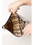 Kadın Vegan Deri Clutch Fermuarlı Beyaz Nota Figürlü Baskılı Omuz Çantası 2