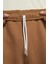 Solo Swoosh Oversize Fit Unisex Shorts Bol Kesim Şardonlu Kalın Şort Kahverengi 4