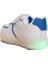(Conpax) 102-01 Anora Termo Kaymaz Taban Ortapedik Cırtlı Çocuk Spor Ayakkabı Beyaz Mavi 4
