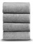 4 Adet Pamuklu El Yüz Havlusu Gri Misafir Havlusu 50X90 Baş Kafa Havlusu Banyo Mutfak Havlusu 1