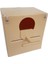 Plastik Yuvalik 9,5 x 14 x 13 ( Kahve Yuvarlak Agiz ) + Akıllı Yemlik 1