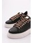 Es854 Kadın Kalin Taban Silver Taş Bağcikli Sneakers Ayakkabi 4