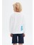Erkek Çocuk Beyaz Sweatshirt 23SS0BK1516 4