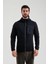 Erkek Siyah Tam Fermuarlı Sweat 2312250 1