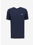 Lacivert Erkek Bisiklet Yaka Baskılı T-Shirt J4SM-TST7245 1
