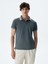 Erkek Polo Yaka Kısa Kol Regular Gri T-shırt 2