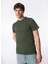 Yuvarlak Yaka Yeşil Erkek T-Shirt 242 Lcm 242019 Baselo Zümrüt Yeşili 1