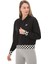 VN000GJ2BLK1 Vans Boom Boom Check Crop Iı Kadın Sweatshirt Siyah 2