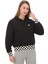 VN000GJ2BLK1 Vans Boom Boom Check Crop Iı Kadın Sweatshirt Siyah 3