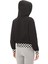 VN000GJ2BLK1 Vans Boom Boom Check Crop Iı Kadın Sweatshirt Siyah 4