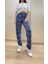 Kadın Lastikli Bel %100 Pamuklu Kurdeleli Desenli Pijama Altı 1