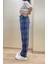 Kadın Lastikli Bel %100 Pamuklu Kurdeleli Desenli Pijama Altı 5