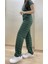 Kadın Lastikli Bel %100 Pamuklu Kurdeleli Desenli Pijama Altı 3