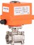 DN15-1/2" 24 V Dc Elektrikli Aktüatörlü Dişli Küresel Vana 3 Parçalı 1