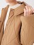 Lcw Modest Kapüşonlu Kapitone Oversize Kadın Mont 4