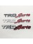 Toyota Trd Sports Yazısı Çamurluk Bagaj Yazı Beyaz Kırmızı Gümüş Gölgeli Metal 3D Krom Kaliteli 2
