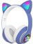 Kablosuz Bluetooth Kulaklık Kulaklık LED Işık Up Kedi Kulakları Sevimli Kedi Paws Moda (Yurt Dışından) 1