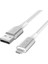 Smart LED Şarj Kablosu USB - Lightning 4 ft/1.2 Metre Beyaz 4