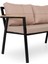 Hanak Metal Bahçe Oturma Grubu Kahve 2+1+1+Sehpa 5