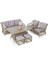 Ilgaz Alüminyum Bahçe Oturma Grubu 3+1+1+Sehpa+2 Puf 3