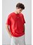 Fiesta %100 Pamuk Kalın Yumuşak Dokulu Oversize Fit Baskılı Erkek T-Shirt - 88357 1