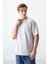 Taş Pamuklu Kalın Yumuşak Dokulu Oversize Fit Basic Erkek T-Shirt - 88377 1
