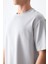 Taş Pamuklu Kalın Yumuşak Dokulu Oversize Fit Basic Erkek T-Shirt - 88377 3