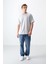 Taş Pamuklu Kalın Yumuşak Dokulu Oversize Fit Basic Erkek T-Shirt - 88377 5
