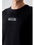 Siyah %100 Pamuk Kalın Yumuşak Dokulu Oversize Fit Baskılı Erkek T-Shirt - 88359 2